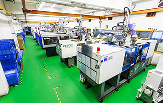 Plastic injection-production line