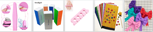 EVA foam cosmetics and decorative products