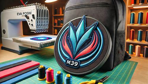 3D embroidery on a sports bag