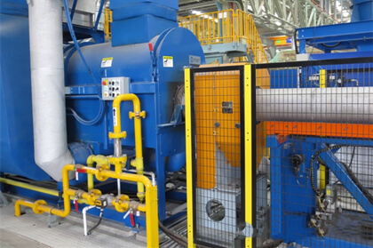 Aluminum rod machine