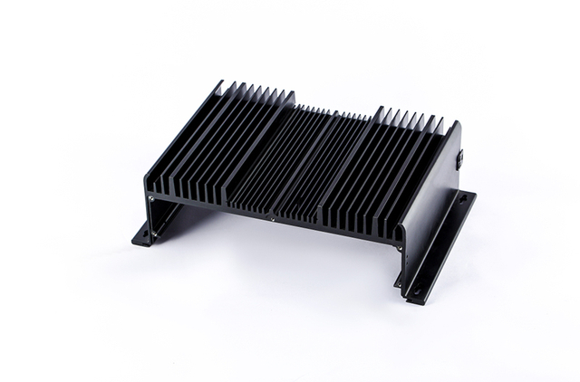 Black anodized aluminum heat sink