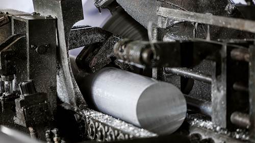 Cutting of aluminium alloy bar 6063