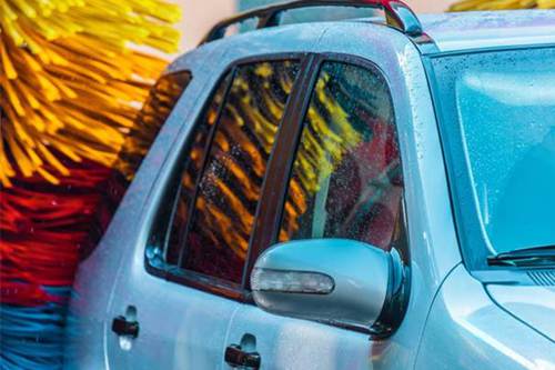 Car washing brushes made by EVA foam with Red ,Blue and Orange