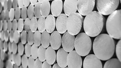 Aluminium bars of aluminum alloy 6063